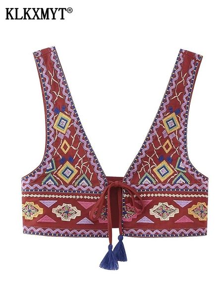 women's vests klkxmyt traf women vintage embroidery short vest jacket ladies national style vests for women backless waistcoat 230803, Black;white
women's vests klkxmyt traf women vintage embroidery short vest jacket ladies national style vests for women backless waistcoat 230803, Black;white