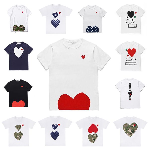 designer mens play tshirt designer red heart shirt commes casual women shirts des badge garcons high quanlity tshirts cotton embroidery clas, White;black
designer mens play tshirt designer red heart shirt commes casual women shirts des badge garcons high quanlity tshirts cotton embroidery clas, White;black