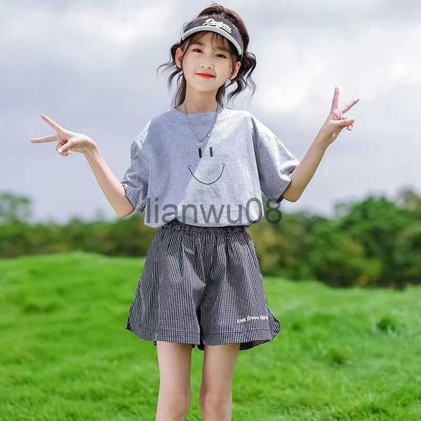 clothing sets teenage girls clothes sets summer 2023 sport short sleeve tshirts plaid pants 2pcs children's clothing suits 8 10 12 14 y, White
clothing sets teenage girls clothes sets summer 2023 sport short sleeve tshirts plaid pants 2pcs children's clothing suits 8 10 12 14 y, White