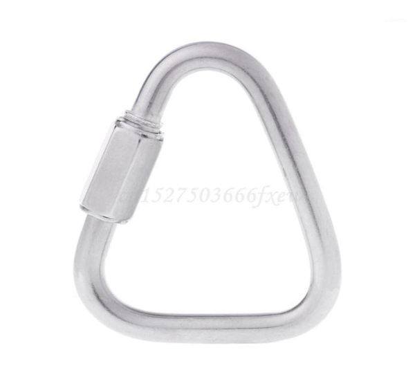 stainless steel screw lock triangle carabiner climbing gear safety snap hook cords slings and webbing12887424
stainless steel screw lock triangle carabiner climbing gear safety snap hook cords slings and webbing12887424