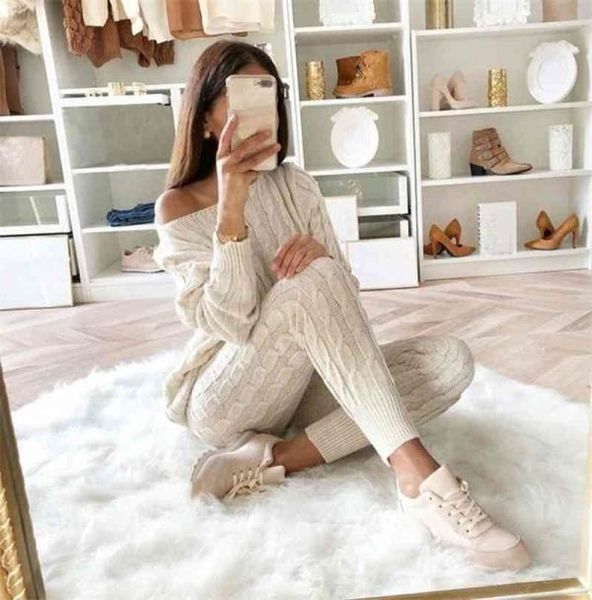 women sweater knitted 2 piece set long sleeve crop and long pants autumn winter sweater two piece set outfits t2008212577132, White
women sweater knitted 2 piece set long sleeve crop and long pants autumn winter sweater two piece set outfits t2008212577132, White