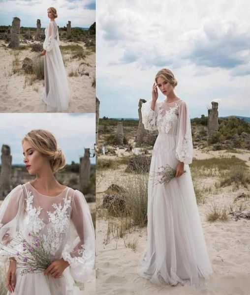 bohemian tulle beach wedding dresses 2019 new custom floor length long puff sleeve see through aline lace bridal gowns robe de ma93542138, White
bohemian tulle beach wedding dresses 2019 new custom floor length long puff sleeve see through aline lace bridal gowns robe de ma93542138, White