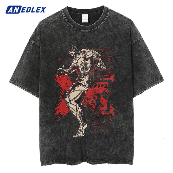men's tshirts harajuku fashion streetwear men washed tshirt japanese anime baki the grappler tshirt cotton short sleeve vintage tees 2, White;black
men's tshirts harajuku fashion streetwear men washed tshirt japanese anime baki the grappler tshirt cotton short sleeve vintage tees 2, White;black