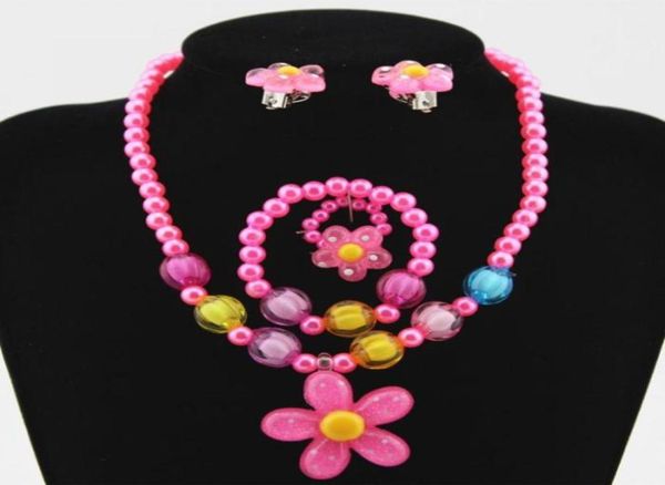 4pcs kids baby girl039s imitation pearls beaded sun flower necklace bracelet rings earrings jewelry set children party gift91611612853080, Red;brown
4pcs kids baby girl039s imitation pearls beaded sun flower necklace bracelet rings earrings jewelry set children party gift91611612853080, Red;brown