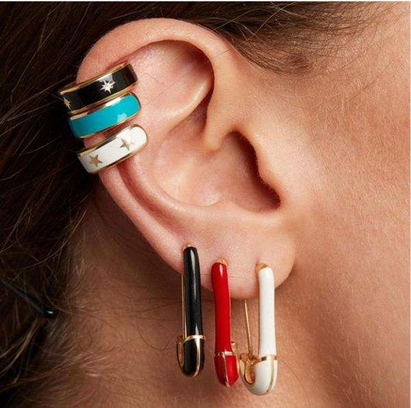gold color blue black red white 4 colors enamel safety pin earring trendy fashion women jewelry1267762, Golden;silver
gold color blue black red white 4 colors enamel safety pin earring trendy fashion women jewelry1267762, Golden;silver