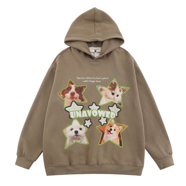 2023 oversized hoodie streetwear sweatshirt star dog cat harajuku hoodie autumn cotton men hooded pullover hip hop loose, Black
2023 oversized hoodie streetwear sweatshirt star dog cat harajuku hoodie autumn cotton men hooded pullover hip hop loose, Black