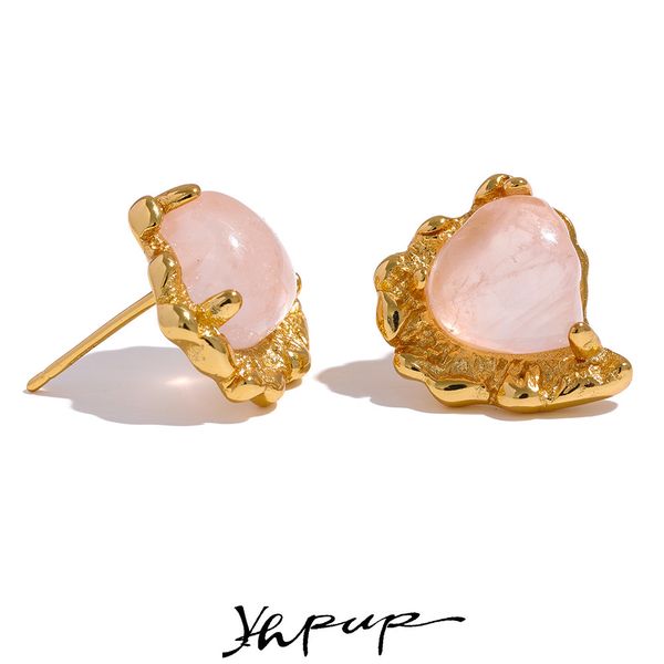 stud yhpup rose quartz stone heart sterling silver earring romantic sweet stylish fine jewelry girlfriend gift lovers 230804, Golden;silver
stud yhpup rose quartz stone heart sterling silver earring romantic sweet stylish fine jewelry girlfriend gift lovers 230804, Golden;silver