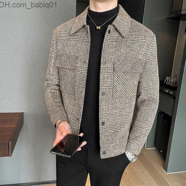 men's jackets 2022 new men's brand clothing blazer slim fashion plaid casual jacket men's wool short slim fit blazer t230804, Black;brown
men's jackets 2022 new men's brand clothing blazer slim fashion plaid casual jacket men's wool short slim fit blazer t230804, Black;brown