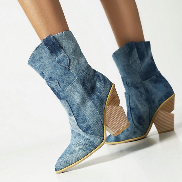 boots fashion denim western boots autumn women boots wedges high heel ankle boots slip on winter plush woman shoes big size 42 43 230803, Black
boots fashion denim western boots autumn women boots wedges high heel ankle boots slip on winter plush woman shoes big size 42 43 230803, Black