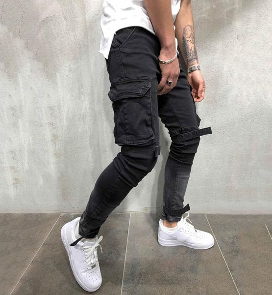 european and american men039s jeans overalls slim dimensional pocket zipper feet pants youth denim trousers7409348, Blue
european and american men039s jeans overalls slim dimensional pocket zipper feet pants youth denim trousers7409348, Blue