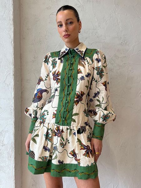 urban dresses peacock flower printed mini pleated dres long lantern sleeve single breasted fashion holiday summer loose robe 230804, White;black
urban dresses peacock flower printed mini pleated dres long lantern sleeve single breasted fashion holiday summer loose robe 230804, White;black