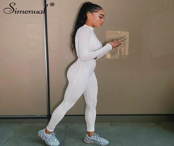 women039s two piece pants simenual casual solid sporty active wear matching sets women long sleeve autumn bodycon 2 outfits cro1926473, White
women039s two piece pants simenual casual solid sporty active wear matching sets women long sleeve autumn bodycon 2 outfits cro1926473, White