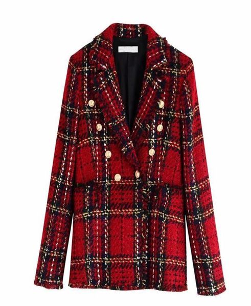 vintage double breasted tweed blazer women notched collar long sleeve plaid coat spring casual office suit jack4970845, White;black
vintage double breasted tweed blazer women notched collar long sleeve plaid coat spring casual office suit jack4970845, White;black