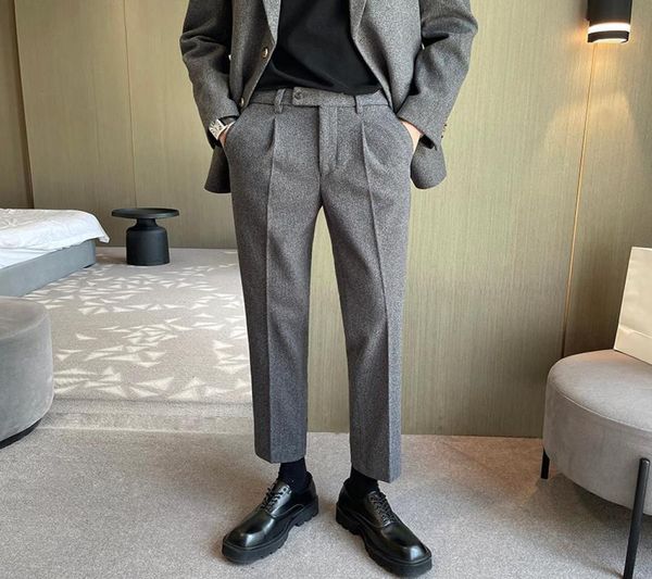 men039s suits blazers autumn winter thick woolen business dress pants for men gentleman office social casual suit wedding str8541503, White;black
men039s suits blazers autumn winter thick woolen business dress pants for men gentleman office social casual suit wedding str8541503, White;black
