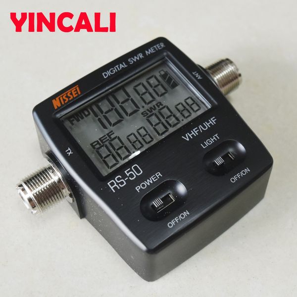 2 pcs/lot digital swr standing wave ratio power meter rs-50 swr meter 125-525mhz to measure the frequency and output power
2 pcs/lot digital swr standing wave ratio power meter rs-50 swr meter 125-525mhz to measure the frequency and output power