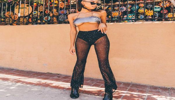 rhines diamonds mesh perspective soft thin pants women long bottoms mesh transparent beach club party flare trousers 2107091931824, Black;white
rhines diamonds mesh perspective soft thin pants women long bottoms mesh transparent beach club party flare trousers 2107091931824, Black;white