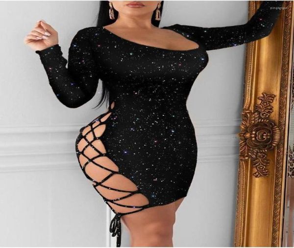 casual dresses women hollow out bandage mini dress glitter laceup long sleeve bodycon slim evening party club for summer5097388, Black;gray
casual dresses women hollow out bandage mini dress glitter laceup long sleeve bodycon slim evening party club for summer5097388, Black;gray