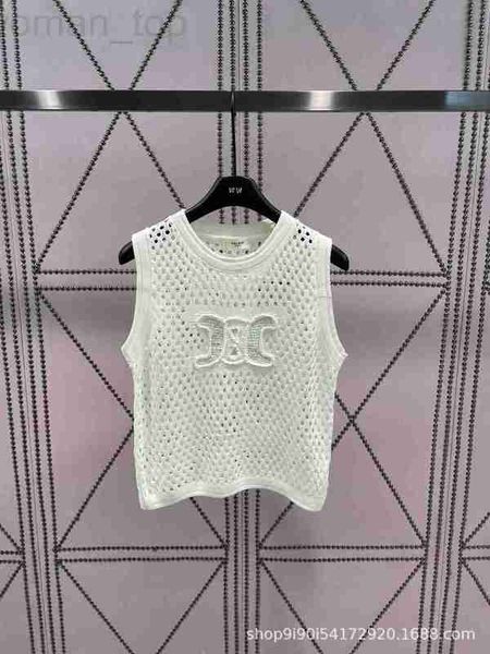 women's t-shirt designer ce home 23 spring/summer new hollow out knitted tank craft fashionable and simple style ejm4, White
women's t-shirt designer ce home 23 spring/summer new hollow out knitted tank craft fashionable and simple style ejm4, White