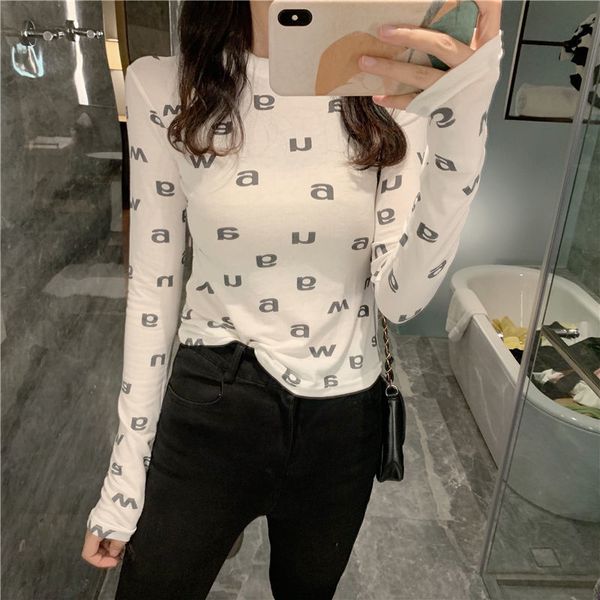women's t-shirt bodycon long sleeve t-shirt for woman spring summer autumn female tee designer luxury clothing streetwear, White
women's t-shirt bodycon long sleeve t-shirt for woman spring summer autumn female tee designer luxury clothing streetwear, White