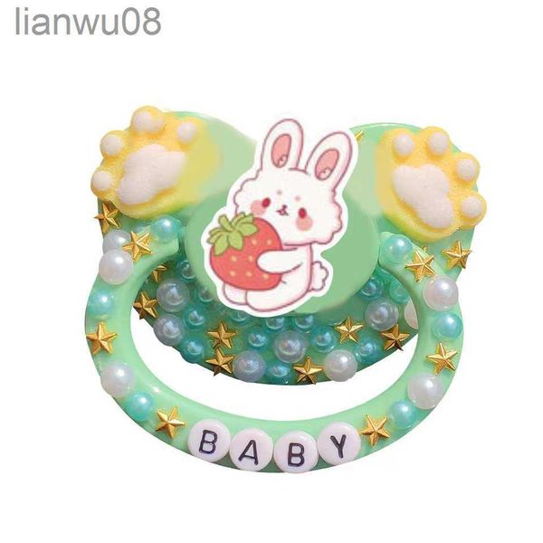 pacifiers# 100 handmade baby pacifier big size silicone nipple rabbit strawberry with footprint for baby girl boy x0804
pacifiers# 100 handmade baby pacifier big size silicone nipple rabbit strawberry with footprint for baby girl boy x0804