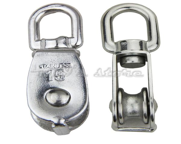 2pcs single wheel swivel lifting rope pulley block heavy duty stainless steel9475666
2pcs single wheel swivel lifting rope pulley block heavy duty stainless steel9475666
