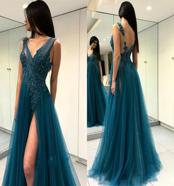 side split prom dresses v neck lace appliques beaded sweep train backless sweep train evening dress formal occasion gowns7893504, Black
side split prom dresses v neck lace appliques beaded sweep train backless sweep train evening dress formal occasion gowns7893504, Black
