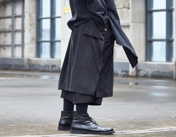 men039s pants men loose casual two style wear wide leg skirt trousers male japan streetwear hip hop punk gothic harem kimono2209882, Black
men039s pants men loose casual two style wear wide leg skirt trousers male japan streetwear hip hop punk gothic harem kimono2209882, Black