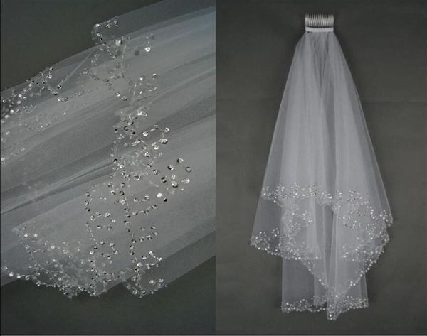 charming veu de noiva whiteivory bridal veil two layer soft tulle wedding accessories wedding veils with crystal8333496, Black
charming veu de noiva whiteivory bridal veil two layer soft tulle wedding accessories wedding veils with crystal8333496, Black