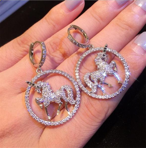 personality vintage fashion jewelry 925 sterling silver white sapphire unicorn drop earring party women wedding dangle earrings fo1731829
personality vintage fashion jewelry 925 sterling silver white sapphire unicorn drop earring party women wedding dangle earrings fo1731829