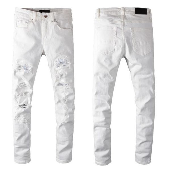 white jeans with holes skinny ripped mens fit designer distressed torn for man pants damaged patchwork motorcycle long zipper bagg2306915, Blue
white jeans with holes skinny ripped mens fit designer distressed torn for man pants damaged patchwork motorcycle long zipper bagg2306915, Blue
