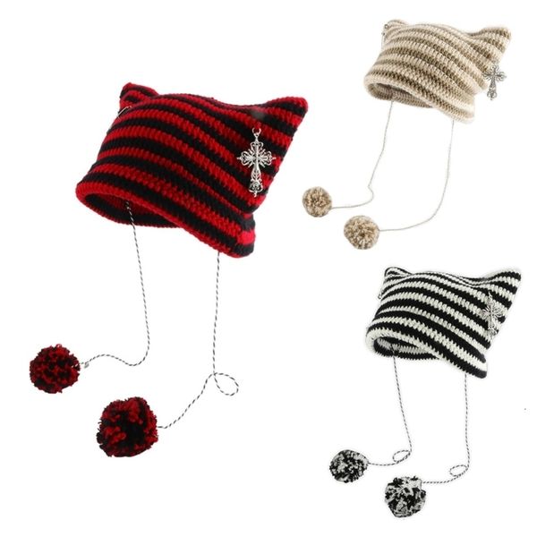 wide brim hats bucket devil horn hat earflap beanie striped knit little crochet knitted skullies cat ear 230804, Blue;gray
wide brim hats bucket devil horn hat earflap beanie striped knit little crochet knitted skullies cat ear 230804, Blue;gray