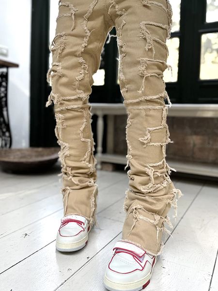 men s jeans fashion hollow out ripped streetwear y2k style patchwork design straight denim trousers for men hip hop jean pants 230804, Blue
men s jeans fashion hollow out ripped streetwear y2k style patchwork design straight denim trousers for men hip hop jean pants 230804, Blue