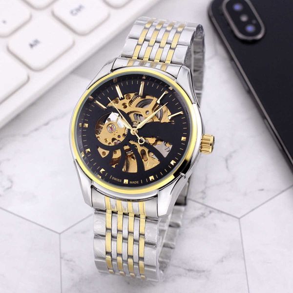watches automatic mechanical watch oujia haima hollow three needle fully functional, Silver
watches automatic mechanical watch oujia haima hollow three needle fully functional, Silver