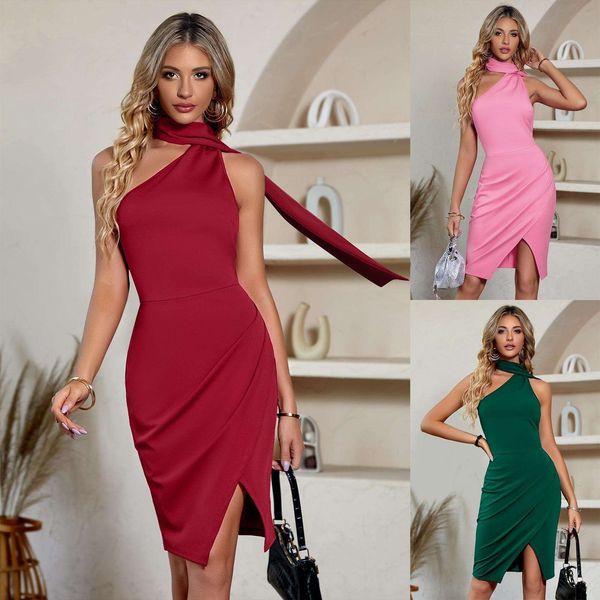 casual womens clothing autumn and winter products sleeveless slim knitted dress, Black;gray
casual womens clothing autumn and winter products sleeveless slim knitted dress, Black;gray