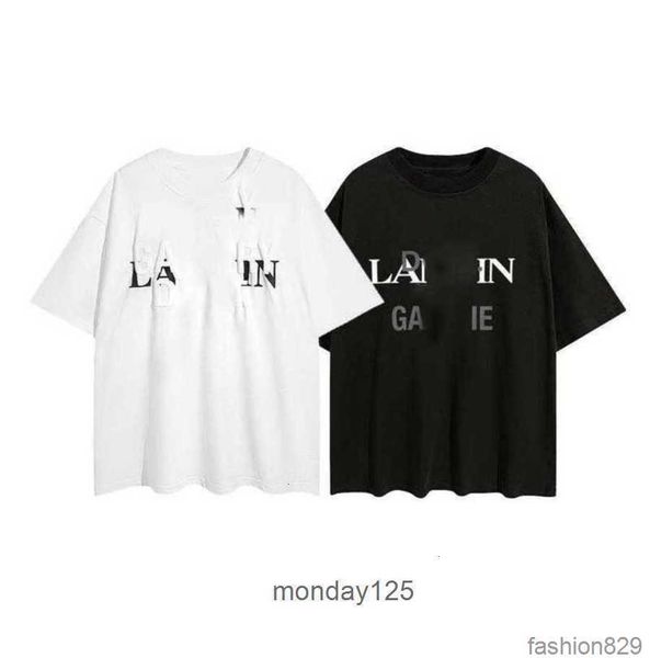 designer lanvins t shirt branded high street loose short sleeve couple t-shirt for men and women cotton base tee, White;black
designer lanvins t shirt branded high street loose short sleeve couple t-shirt for men and women cotton base tee, White;black
