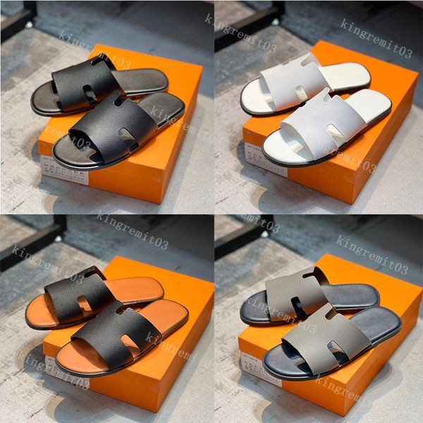 latest men slippers designer slipper lazy large beach sandals calfskin h slides summer flat scuffs sandal size 38-45, Black
latest men slippers designer slipper lazy large beach sandals calfskin h slides summer flat scuffs sandal size 38-45, Black