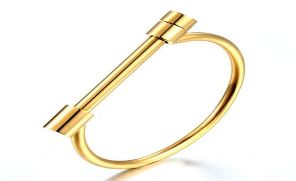 4 colors fashion screw buckle horseshoe bangles rose gold silver black charms bracelets titanium steel cuff bracelets femme punk h8499415
4 colors fashion screw buckle horseshoe bangles rose gold silver black charms bracelets titanium steel cuff bracelets femme punk h8499415