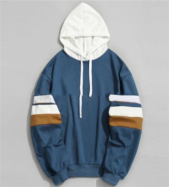men039s hoodies fashion patchwork slim hooded outwear casual long sleeves sweatshirt autumn mens coats2865680, Black
men039s hoodies fashion patchwork slim hooded outwear casual long sleeves sweatshirt autumn mens coats2865680, Black