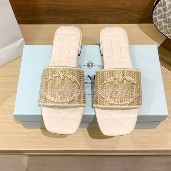 designer slides women embroidered fabric slippers metallic slide sandals luxury p sandal triangle chunky heel fashion summer beach low heel, White;red
designer slides women embroidered fabric slippers metallic slide sandals luxury p sandal triangle chunky heel fashion summer beach low heel, White;red