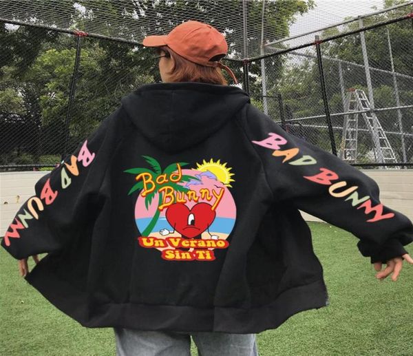 men039s hoodies 2022 bad un verano sin ti print hoodie men fashion zip up long sleeve jacket coat harajuku gothic y2k teen clot2744618, Black
men039s hoodies 2022 bad un verano sin ti print hoodie men fashion zip up long sleeve jacket coat harajuku gothic y2k teen clot2744618, Black