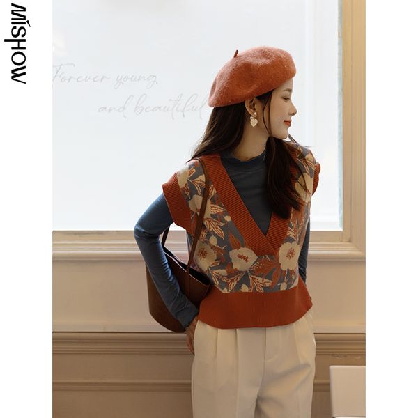women's vests mishow knitted vest women's autumn vintage sweater v-neck sleeveless follower outwear sweater mxa35z0101 230803, Black;white
women's vests mishow knitted vest women's autumn vintage sweater v-neck sleeveless follower outwear sweater mxa35z0101 230803, Black;white