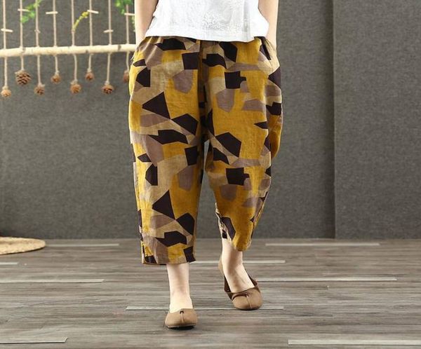 fje spring summer women pants plus size elastic waist geometric cotton linen harem pants vintage print loose wide leg pants d44 29742800, Black;white
fje spring summer women pants plus size elastic waist geometric cotton linen harem pants vintage print loose wide leg pants d44 29742800, Black;white