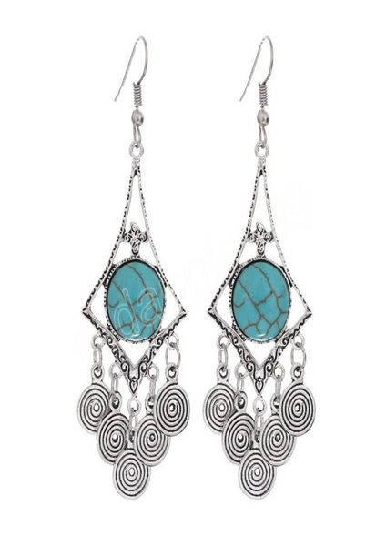 vintage trendy dangle earring fashion alloy bohemian turquoise tassel earrings for women jewelry8759514, Silver
vintage trendy dangle earring fashion alloy bohemian turquoise tassel earrings for women jewelry8759514, Silver