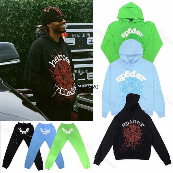 men's and women's hoodies sweatpants fashion brand sp5der 55555 new colors spider young thug angel pullover pink red hoodye pants, Black
men's and women's hoodies sweatpants fashion brand sp5der 55555 new colors spider young thug angel pullover pink red hoodye pants, Black