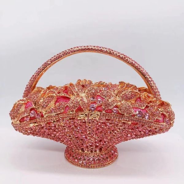 evening bags pink/silver basket crystal evening bag diamond handle clutches wallets arrival women wedding purse handbag 230803
evening bags pink/silver basket crystal evening bag diamond handle clutches wallets arrival women wedding purse handbag 230803