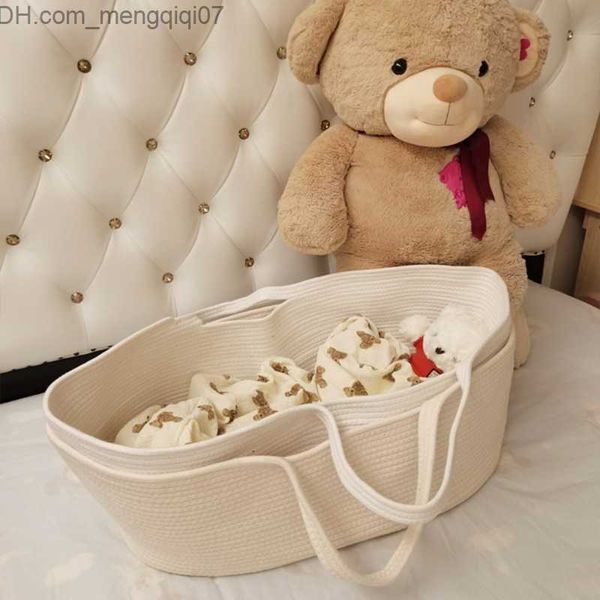bassinets cradles portable baby basket carrier cotton rope woven baby bed baby bed cradle baby bed decoration z230804
bassinets cradles portable baby basket carrier cotton rope woven baby bed baby bed cradle baby bed decoration z230804