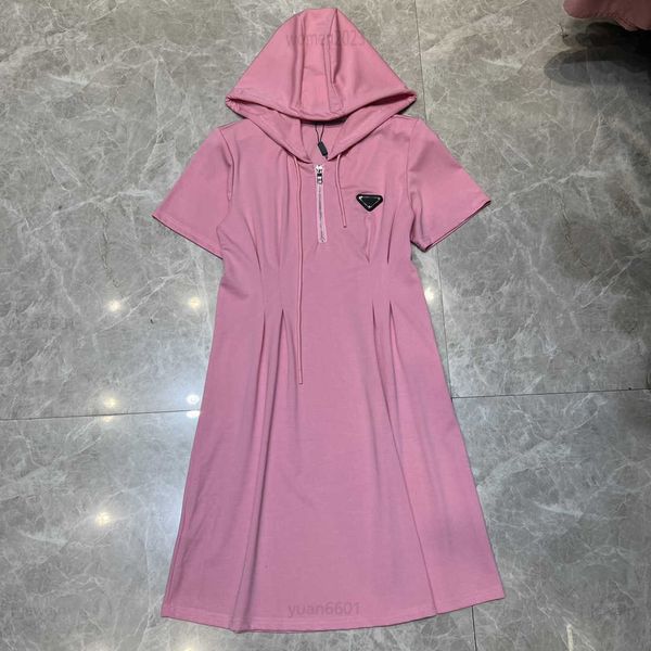 women designer clothing lady dresses half zipper girl dress size s-l short sleeve hood girl skirt aug02, Black;gray
women designer clothing lady dresses half zipper girl dress size s-l short sleeve hood girl skirt aug02, Black;gray