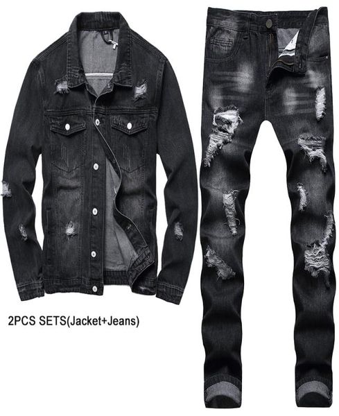 black multiple ripped men039s 2 pieces sets personality truck tracksuits motorcycle loose denim jacket matching slim fit straig7592247, Gray
black multiple ripped men039s 2 pieces sets personality truck tracksuits motorcycle loose denim jacket matching slim fit straig7592247, Gray