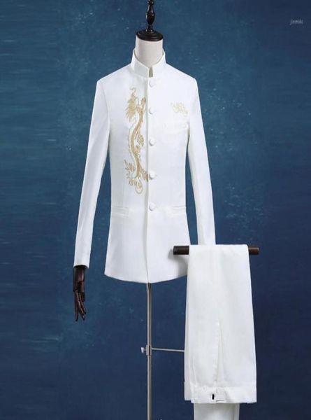 men039s suits blazers whole 2021 male fashion stand collar business casual tuxedos chinese dragon white slim tunic blaze7933164, White;black
men039s suits blazers whole 2021 male fashion stand collar business casual tuxedos chinese dragon white slim tunic blaze7933164, White;black
