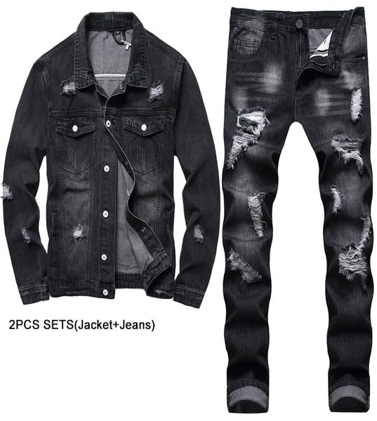 black multiple ripped men039s 2 pieces sets personality truck tracksuits motorcycle loose denim jacket matching slim fit straig6202655, Gray
black multiple ripped men039s 2 pieces sets personality truck tracksuits motorcycle loose denim jacket matching slim fit straig6202655, Gray